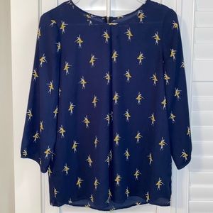 downeast ballerina blouse size small